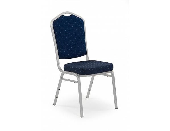 Halmar Jednací židle K66 Modrá/stříbrná - FORLIVING