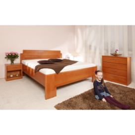 Masivní postel s úložným prostorem Deluxe 1 - 160/180 x 200cm - 160 x 200cm