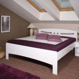 Masivní postel s úložným prostorem Evita 6 - 160/180 x 200cm - bílá - 180 x 200cm