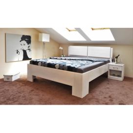 Masivní postel s úložným prostorem Manhattan 2 -160/180 x 200cm - bílá - 180 x 200cm