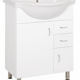 Koupelnová skříňka s umyvadlem Keramia Pro 65,8x51,4 cm bílá PRO65DV