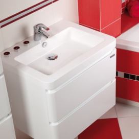 Koupelnová skříňka s umyvadlem Naturel Pavia Way 64x48,5 cm bílá PAVIA265Z