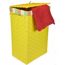 Vingo Koš na prádlo žlutý Rozměry (cm): 40x30, v. 61