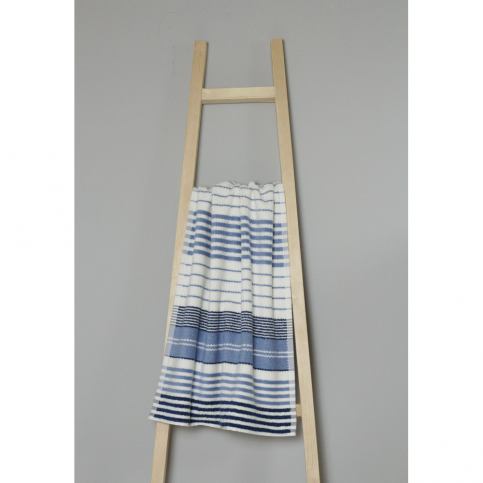 Modro-bílý bavlněný ručník My Home Plus Spa, 50 x 90 cm - Bonami.cz