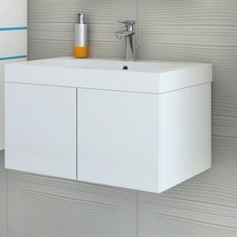 Koupelnová skříňka pod umyvadlo TALUN, 60x30x35, bílá/bílý lesk - Expedo s.r.o.