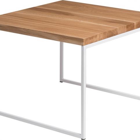 Mørtens Furniture Konferenční stolek Kirse, 45 cm, dub/bílá Barva: dub / bílá - M DUM.cz