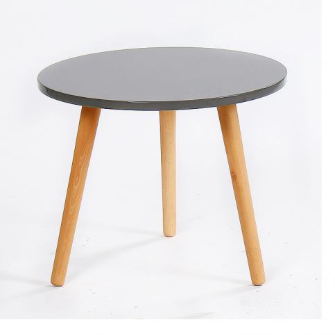 Příruční stolek BAZZY 3 šedá / natural Tempo Kondela - DEKORHOME.CZ
