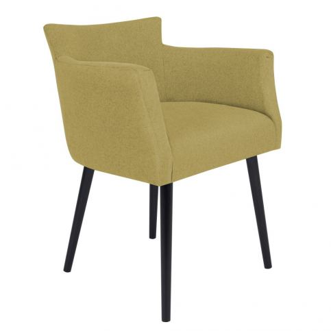 Žlutá židle s područkami Windsor & Co Sofas Gemini - Bonami.cz