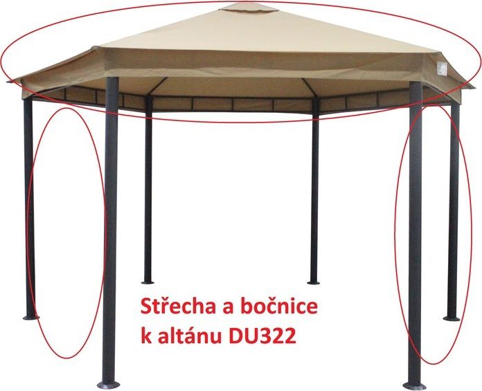 Střecha a bočnice k altánu DU322 - M DUM.cz