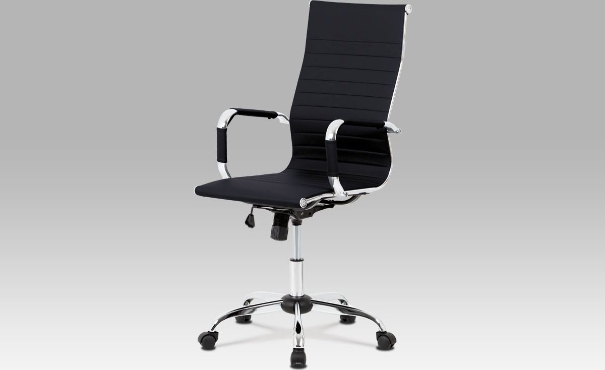 Kancelářská židle KA-V305 BK černá ekokůže / chrom Autronic - DEKORHOME.CZ