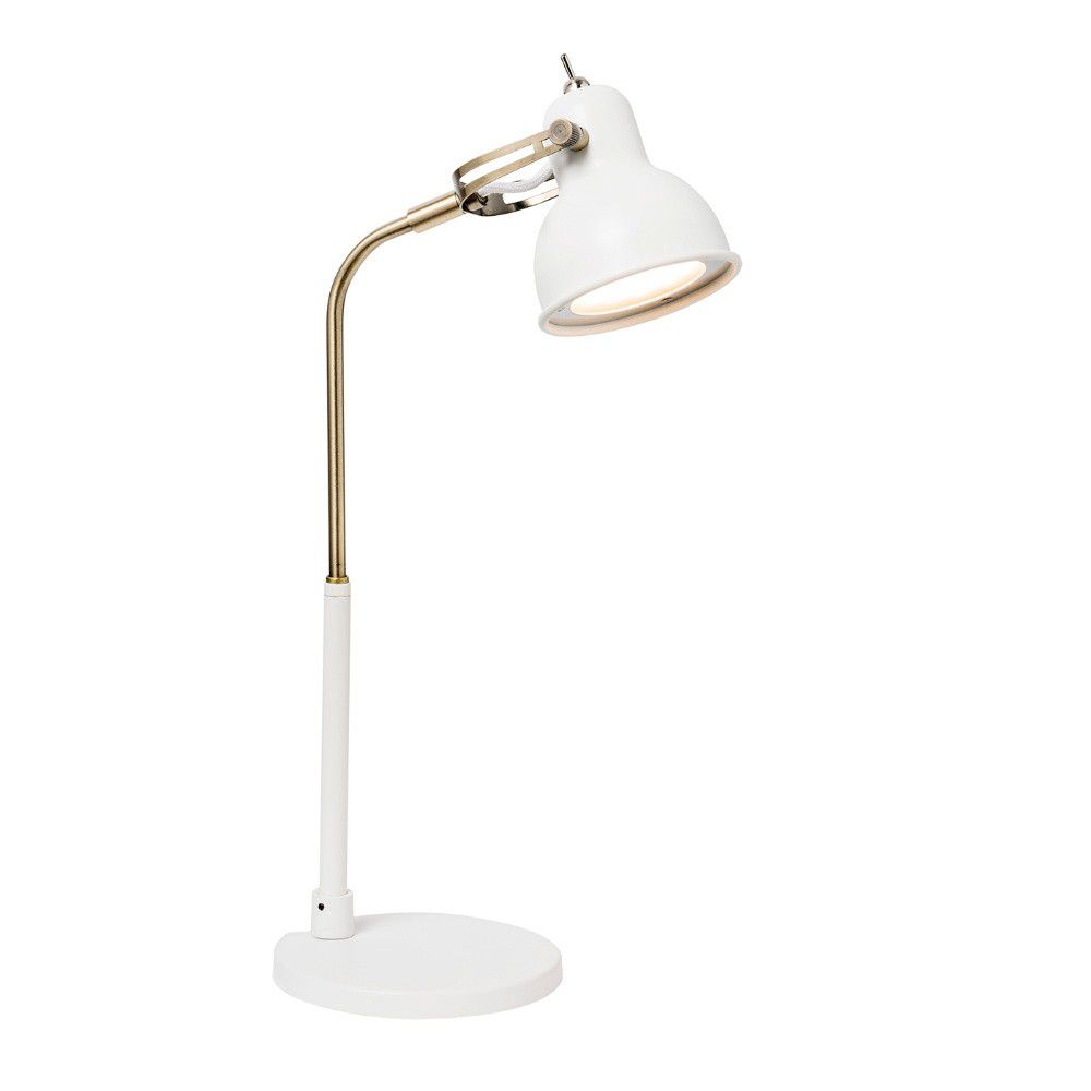 Bílá stolní lampa s LED světlem SULION Bang - Bonami.cz