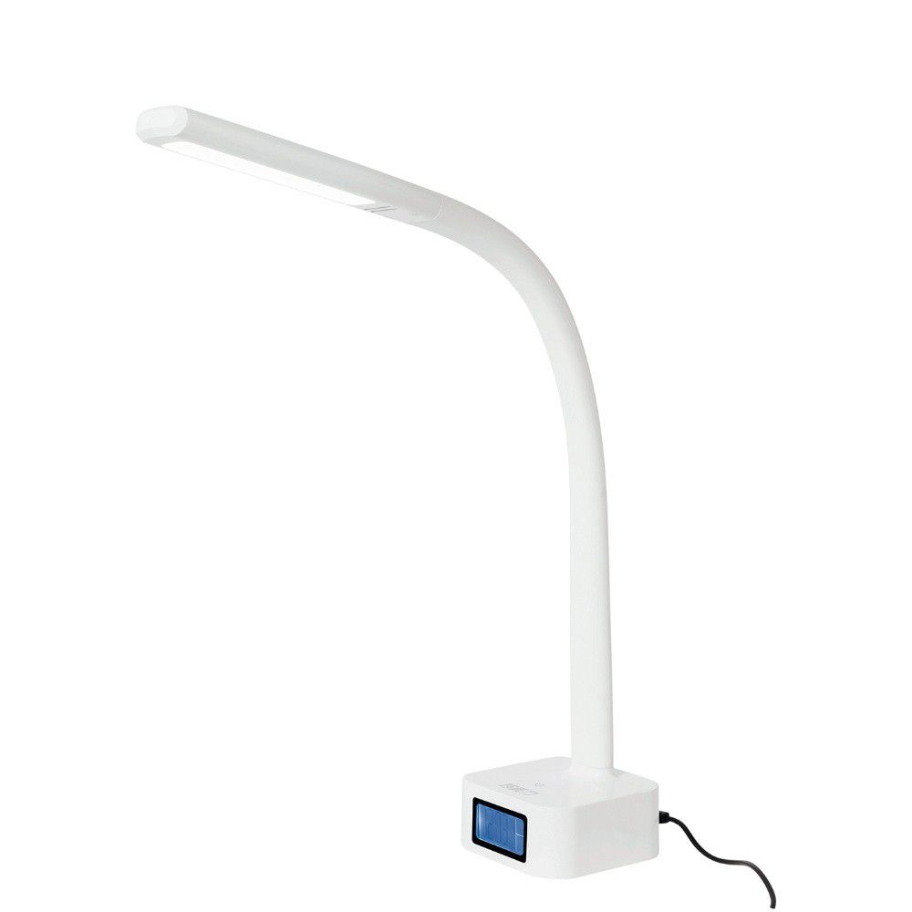 Bílá stolní lampa s LED světlem SULION Nise - Bonami.cz