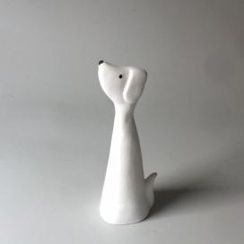 Pes Artík malý bílý Keramika Andreas