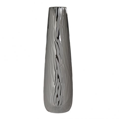 Keramická váza ve stříbrné barvě InArt, výška 50 cm - Bonami.cz