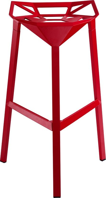 Mørtens Furniture Barová židle Halet, červená Barva: červená - M DUM.cz