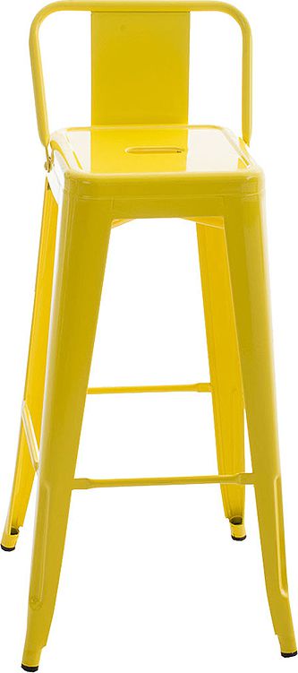BHM Germany Barová židle kovová Mason, žlutá Barva: žlutá - M DUM.cz