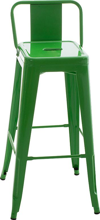 BHM Germany Barová židle kovová Mason, zelená Barva: Zelená - M DUM.cz