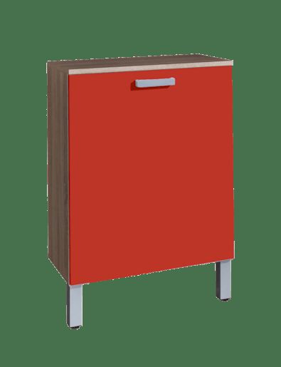 Skříňka s košem Naturel Vario 60 cm, červená VARIOK60DBCE - Siko - koupelny - kuchyně
