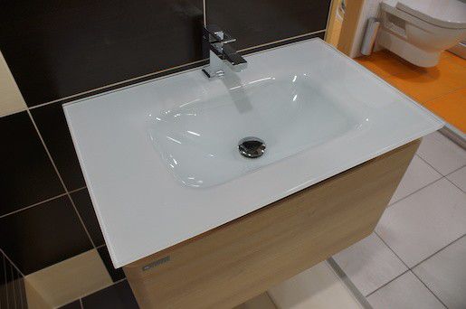 Koupelnová skříňka s umyvadlem Naturel Ancona 90x46 cm akácie ANCONAS90Z - Siko - koupelny - kuchyně