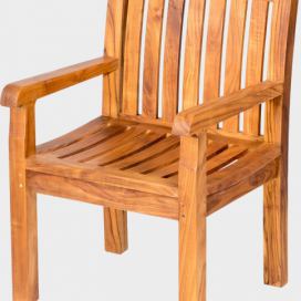 FaKOPA Masivní dřevěná židle na zahradu Luren Mdum