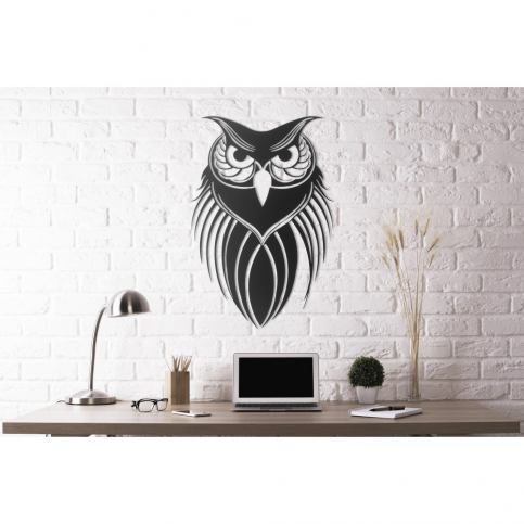 Nástěnná kovová dekorace Owl Head, 50 x 35 cm - Bonami.cz