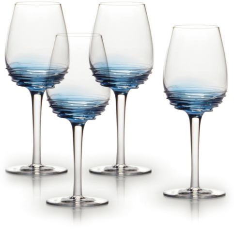 . Skleničky na bílé víno Nil, 8x20,5x8 cm - Alomi Design