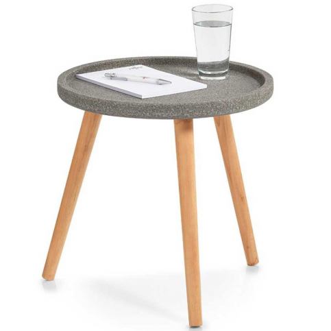 Konferenční stolek CONCRETE, Ø 40 cm, ZELLER - EMAKO.CZ s.r.o.