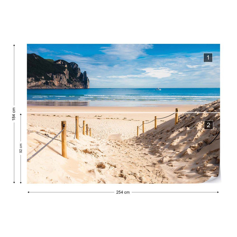 Fototapeta GLIX - Beach Sea Coastal  + lepidlo ZDARMA Vliesová tapeta  - 254x184 cm - GLIX DECO s.r.o.