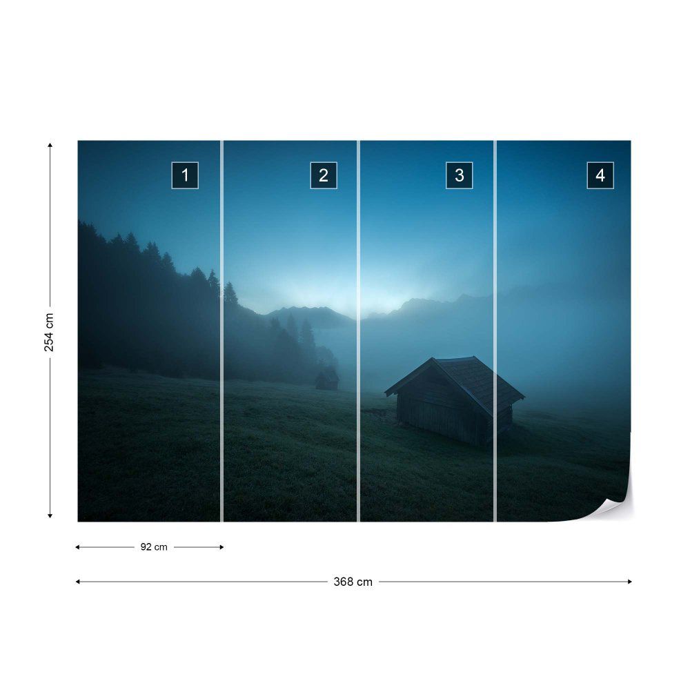 Fototapeta GLIX - Blue Morning + lepidlo ZDARMA Vliesová tapeta  - 368x254 cm - GLIX DECO s.r.o.