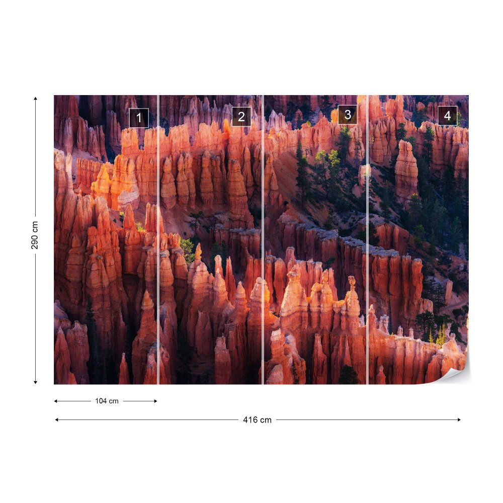 Fototapeta GLIX - Bryce Canyon At Sunset + lepidlo ZDARMA Vliesová tapeta  - 416x290 cm - GLIX DECO s.r.o.