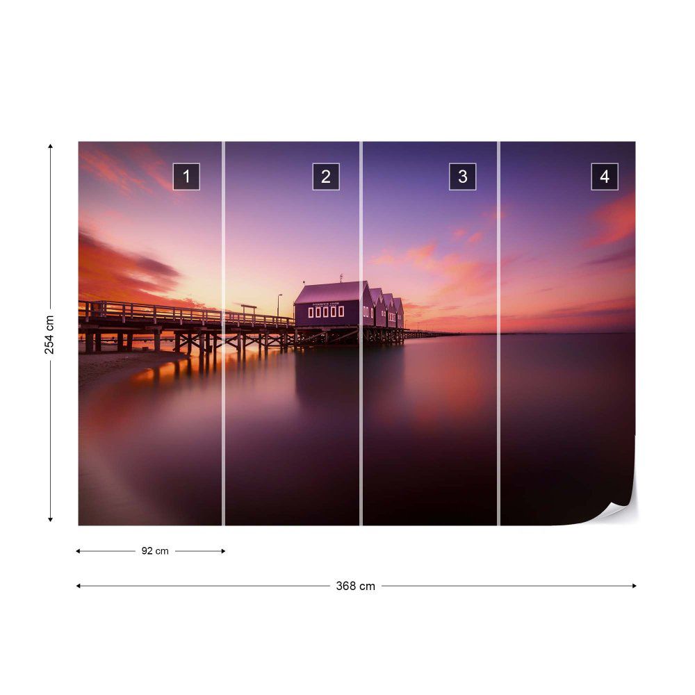 Fototapeta GLIX - Busselton Sunset + lepidlo ZDARMA Vliesová tapeta  - 368x254 cm - GLIX DECO s.r.o.