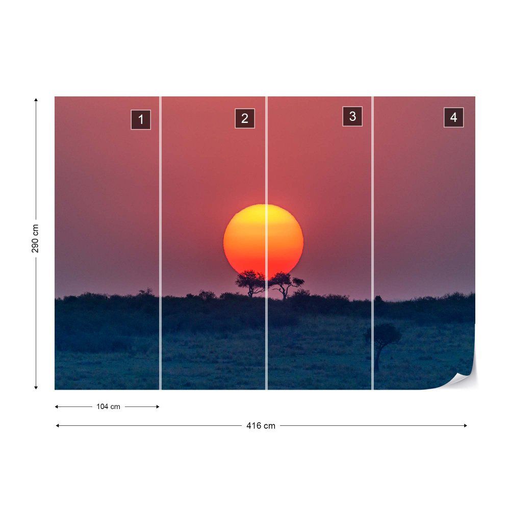 Fototapeta GLIX - Equatorial Sunset + lepidlo ZDARMA Vliesová tapeta  - 416x290 cm - GLIX DECO s.r.o.