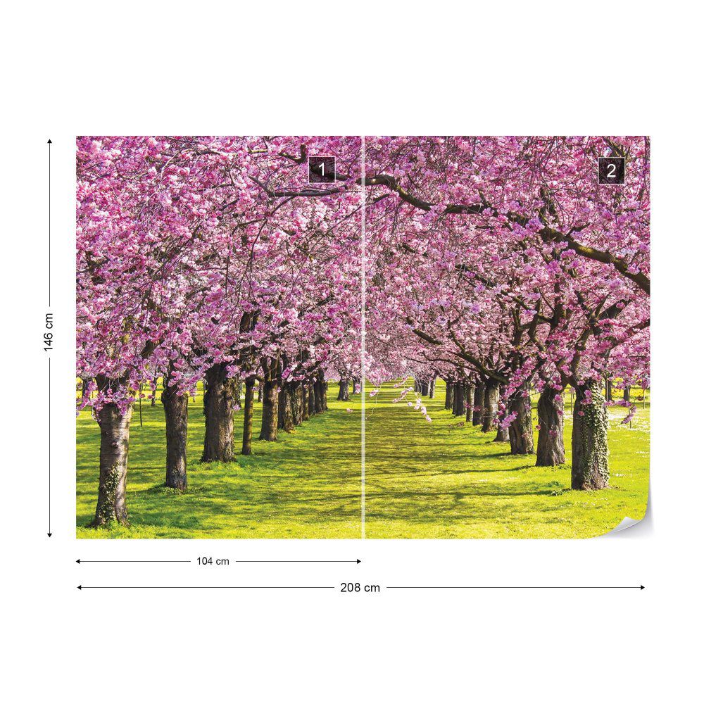 Fototapeta GLIX - Flowering Trees + lepidlo ZDARMA Vliesová tapeta  - 208x146 cm - GLIX DECO s.r.o.