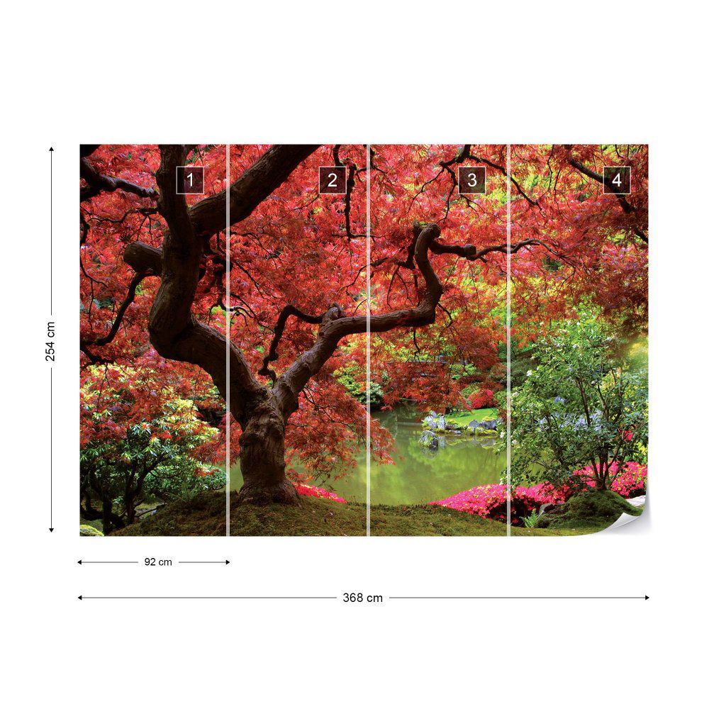 Fototapeta GLIX - Flowers Autumn Forest Nature + lepidlo ZDARMA Vliesová tapeta  - 368x254 cm - GLIX DECO s.r.o.