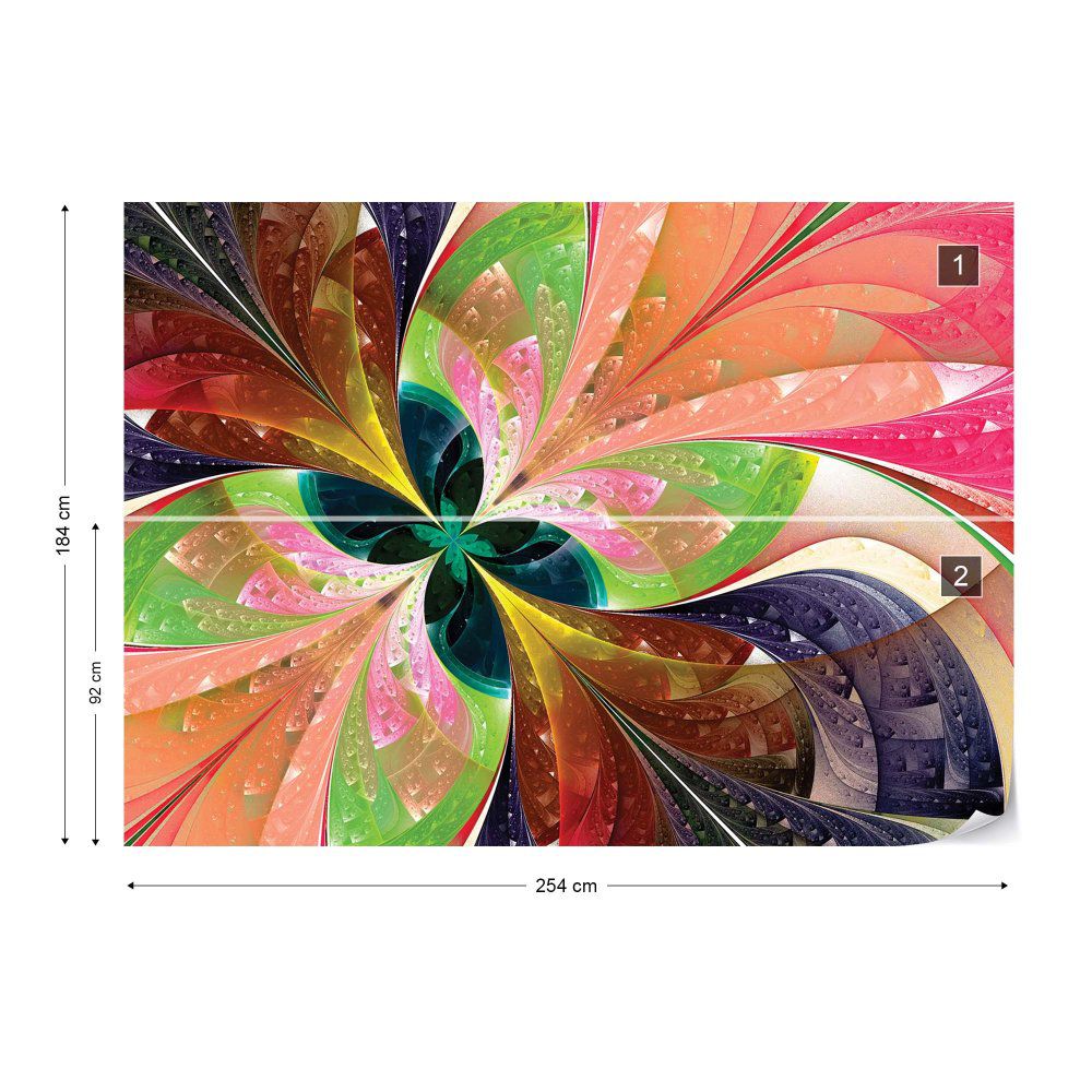 Fototapeta GLIX - Abstract Colourful 2 + lepidlo ZDARMA Vliesová tapeta  - 254x184 cm - GLIX DECO s.r.o.