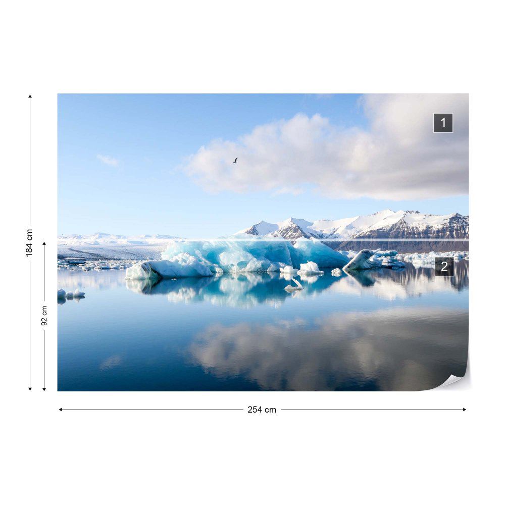 Fototapeta GLIX - Iceberg Reflection + lepidlo ZDARMA Vliesová tapeta  - 254x184 cm - GLIX DECO s.r.o.