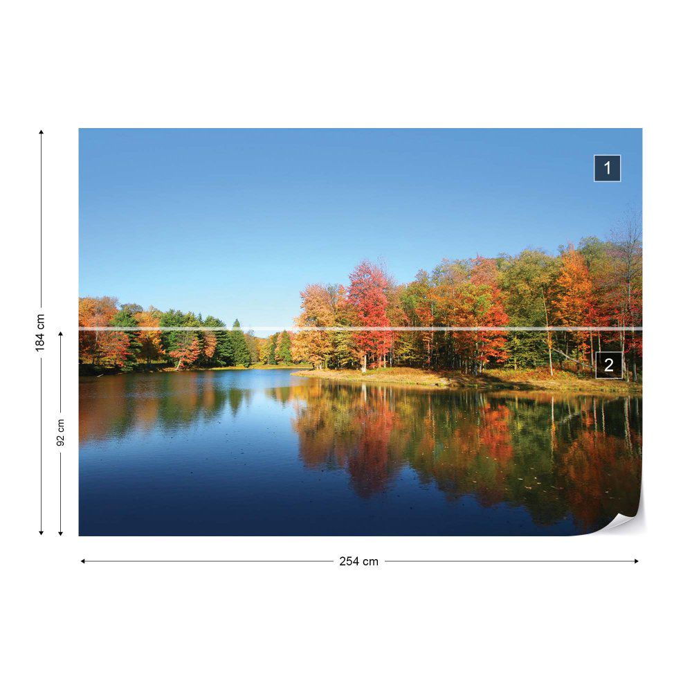 Fototapeta GLIX - Lake And Forest + lepidlo ZDARMA Vliesová tapeta  - 254x184 cm - GLIX DECO s.r.o.
