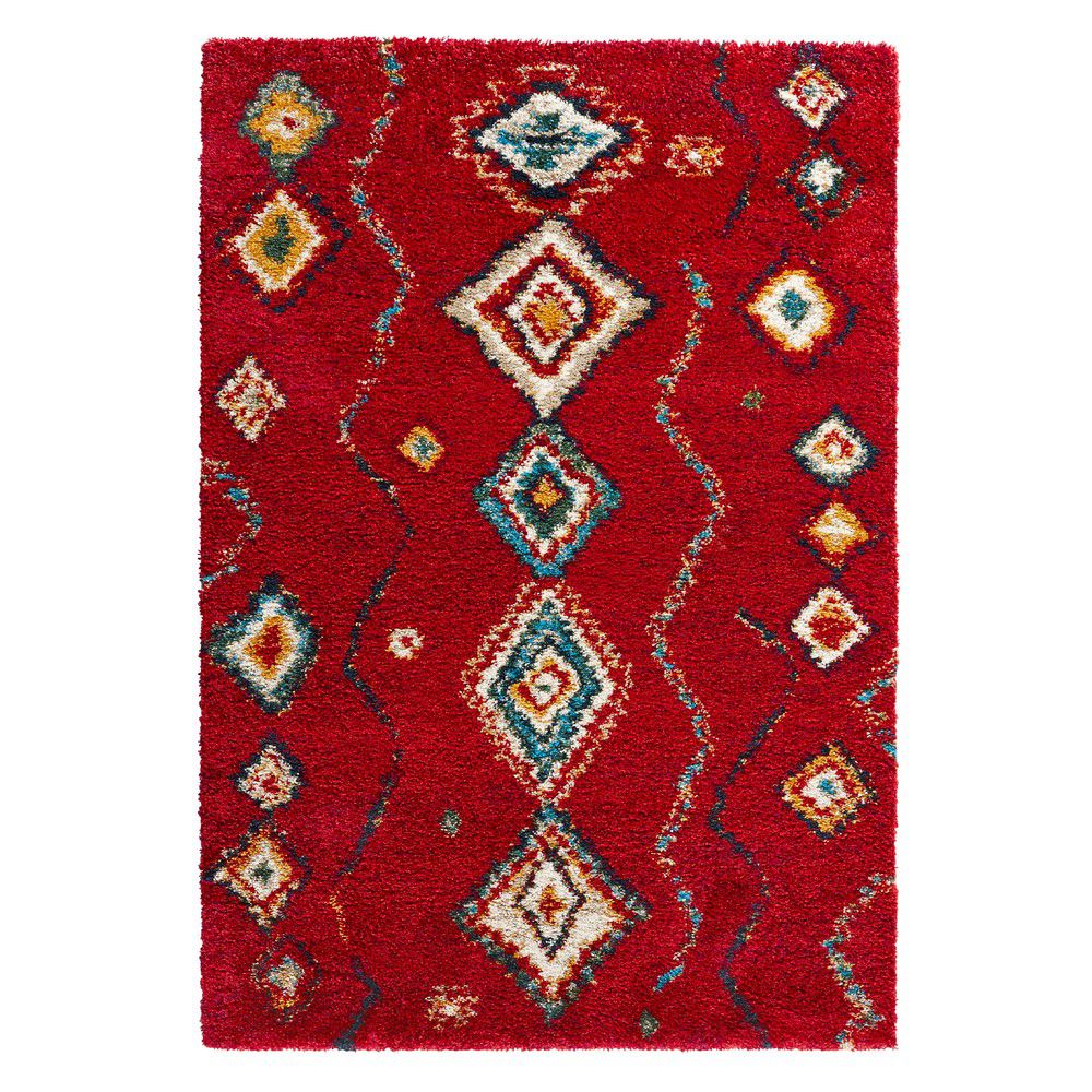 Červený koberec Mint Rugs Geometric, 80 x 150 cm - Bonami.cz