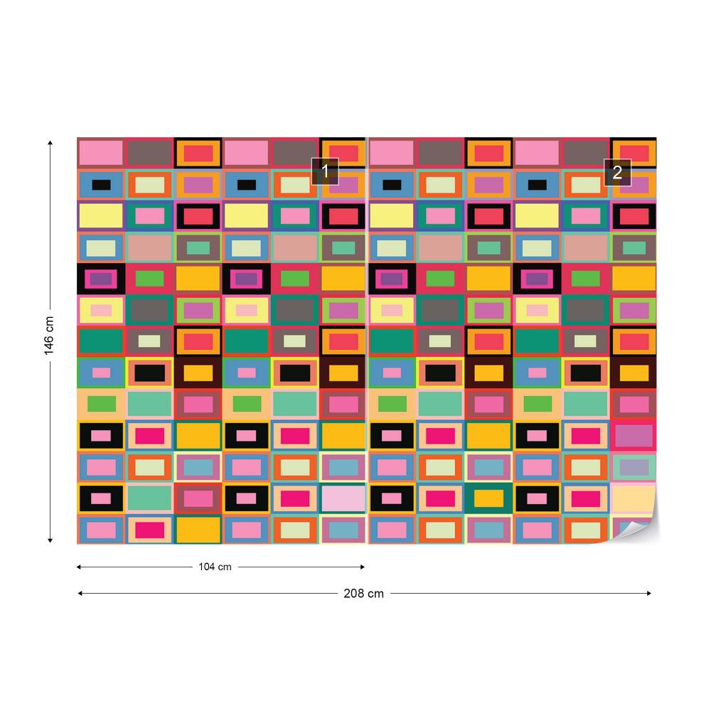 Fototapeta GLIX - Colourful Abstract Pattern + lepidlo ZDARMA Vliesová tapeta  - 208x146 cm - GLIX DECO s.r.o.
