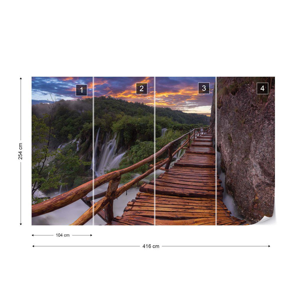 Fototapeta GLIX - Mountain Walkway + lepidlo ZDARMA Vliesová tapeta  - 416x254 cm - GLIX DECO s.r.o.