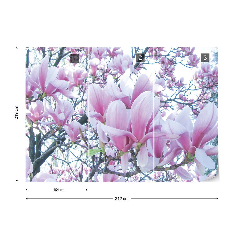 Fototapeta GLIX - Flowers Magnolia  + lepidlo ZDARMA Vliesová tapeta  - 312x219 cm - GLIX DECO s.r.o.