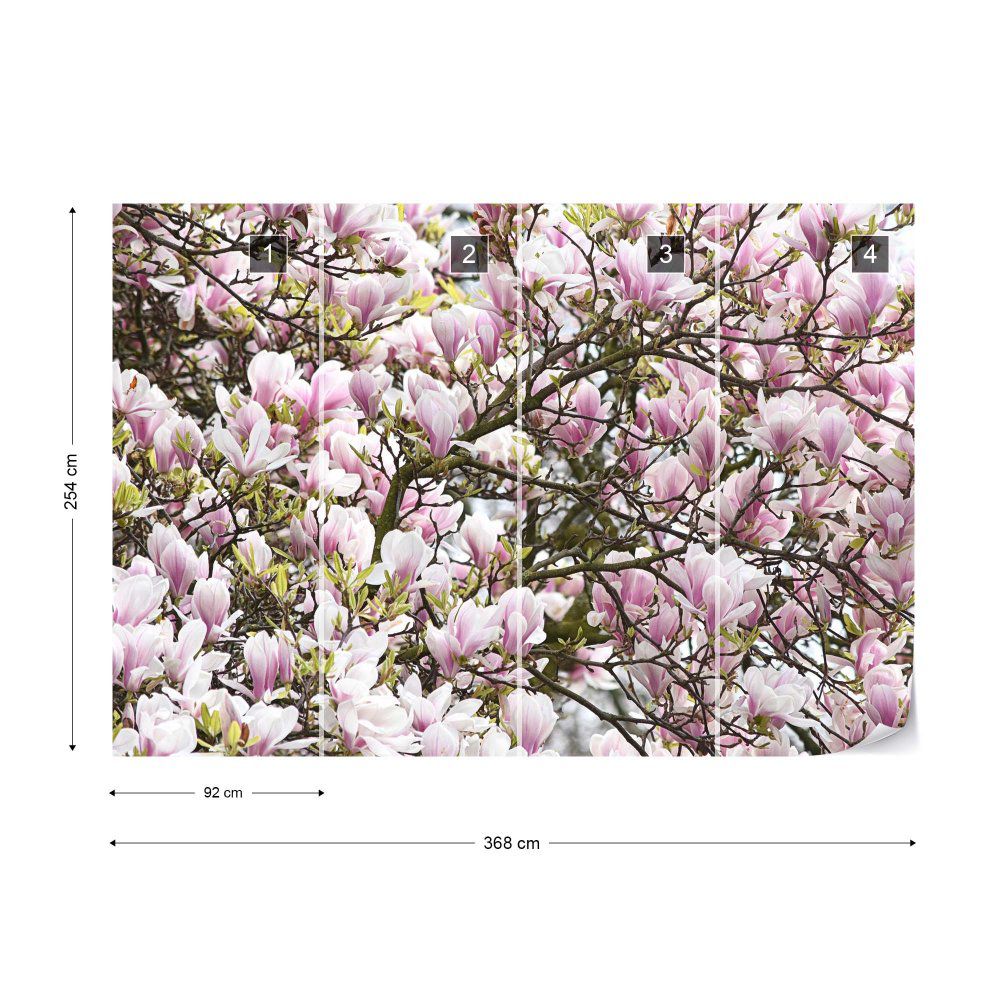 Fototapeta GLIX - Glorious Magnolia + lepidlo ZDARMA Vliesová tapeta  - 368x254 cm - GLIX DECO s.r.o.