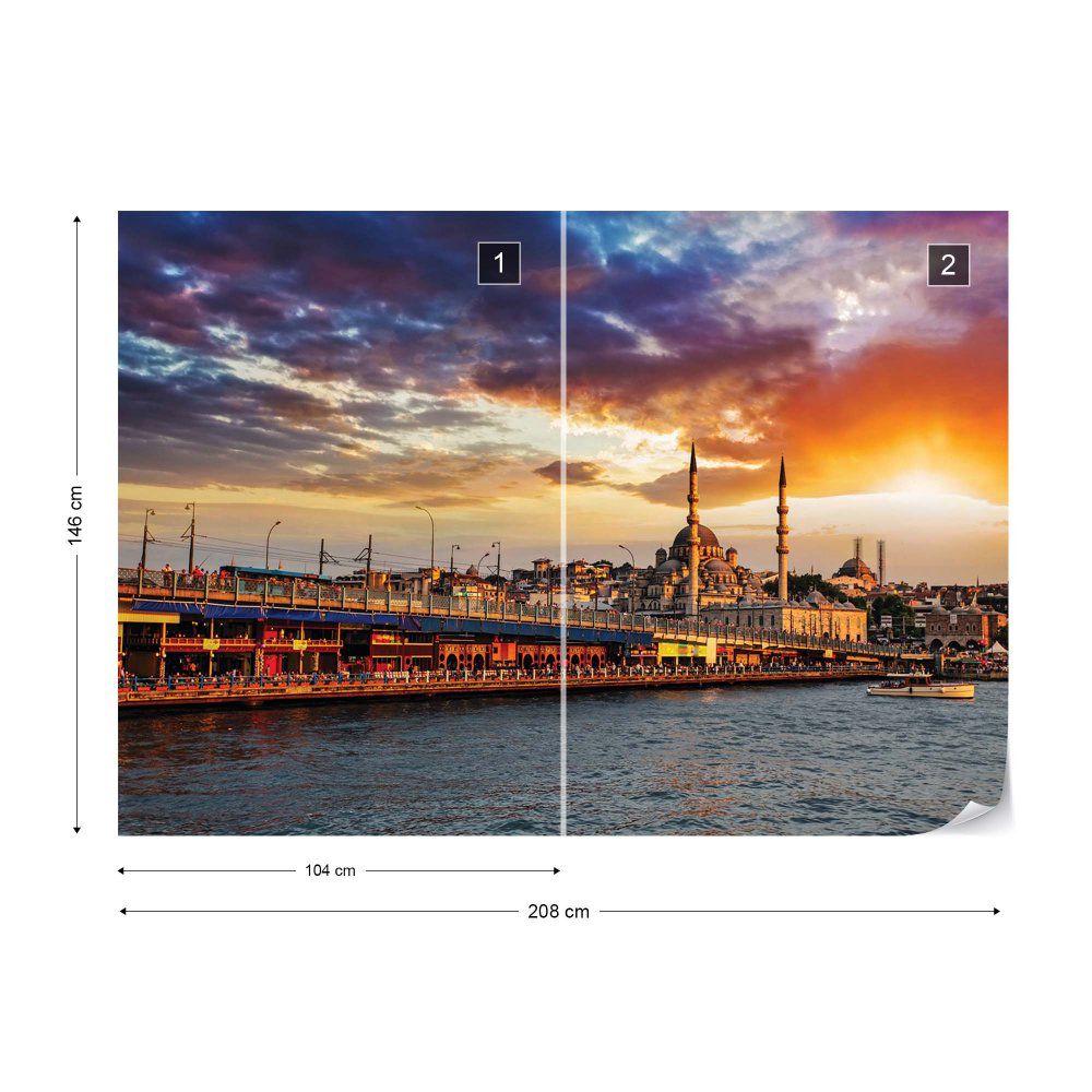 Fototapeta GLIX - Istanbul City Sunset 2 + lepidlo ZDARMA Vliesová tapeta  - 208x146 cm - GLIX DECO s.r.o.