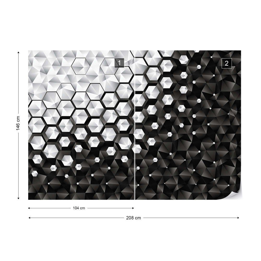 Fototapeta GLIX - 3D Hexagonal Pattern 2 + lepidlo ZDARMA Vliesová tapeta  - 208x146 cm - GLIX DECO s.r.o.