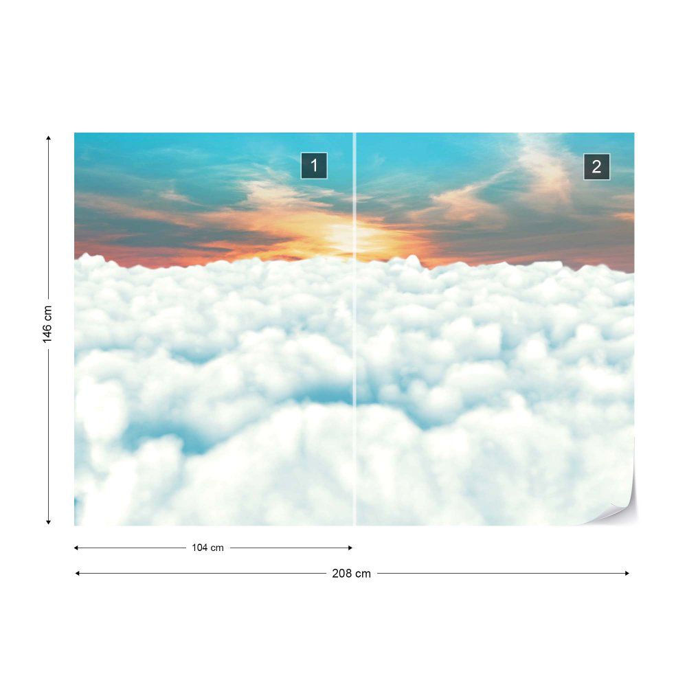Fototapeta GLIX - Sky And Clouds Door View 2 + lepidlo ZDARMA Vliesová tapeta  - 208x146 cm - GLIX DECO s.r.o.