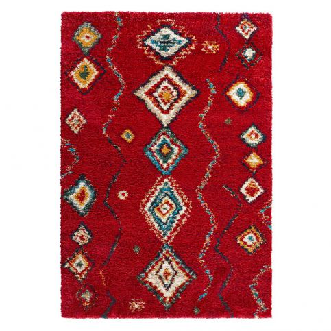 Červený koberec Mint Rugs Geometric, 80 x 150 cm Bonami.cz