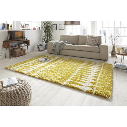 Mint Rugs - Hanse Home koberce Kusový koberec Allure | žlutý | vzor Rozměry koberců: 80x150cm MK2558 - Veselá Žena.cz