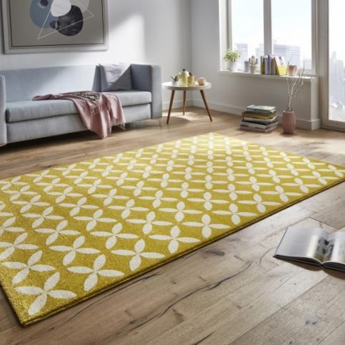 Mint Rugs - Hanse Home koberce Kusový koberec Tifany | žlutý | varianty Rozměry koberců: 80x150cm MK - Veselá Žena.cz