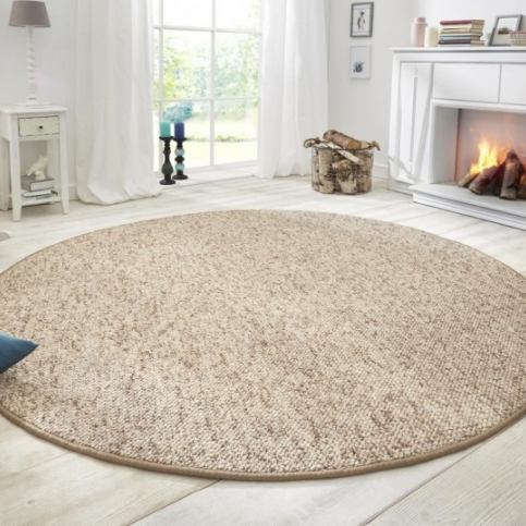 BT Carpet - Hanse Home koberce Kusový koberec Wolly | krémový Rozměry koberců: Průměr 133cm kruh MK2 - Veselá Žena.cz