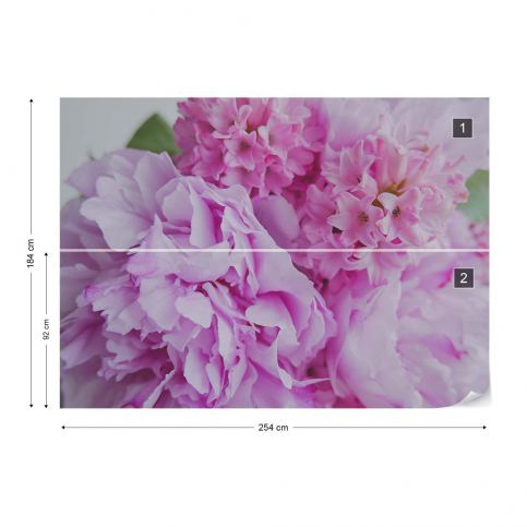 GLIX Fototapeta - Layers Of Pink Vliesová tapeta  - 254x184 cm - GLIX DECO s.r.o.